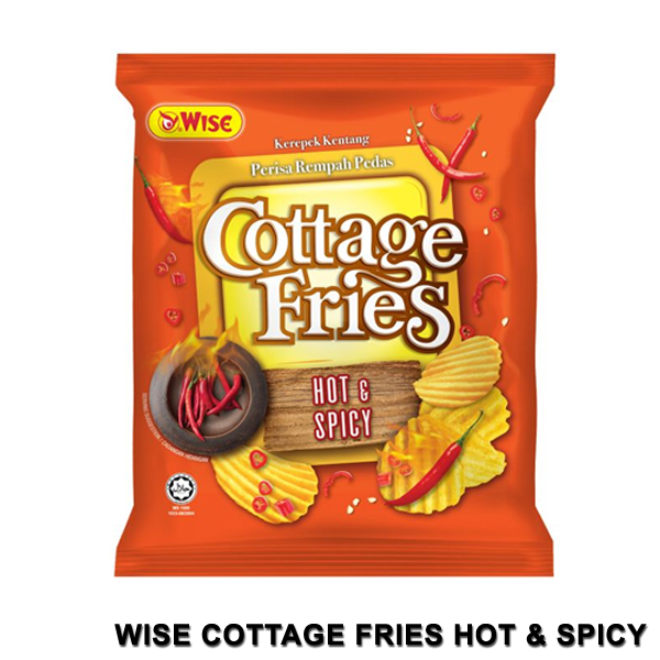 Wise Cottage Fries Hot & Spicy Potato Chips 60G