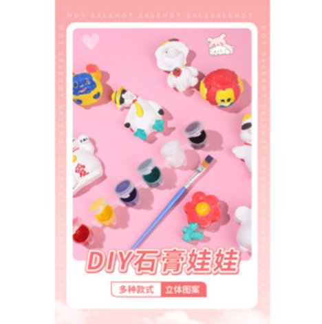 ⭐儿童玩具石头彩绘套装儿童手工diy石膏娃娃⭐Kids Arts and Crafts Painting Kit DIY Doll Toys Ceramics Plaster Painting Set⭐Kit Lukisan Seni dan Kraf Kanak-kanak DIY Mainan Anak Patung Set Lukisan Plaster Seramik