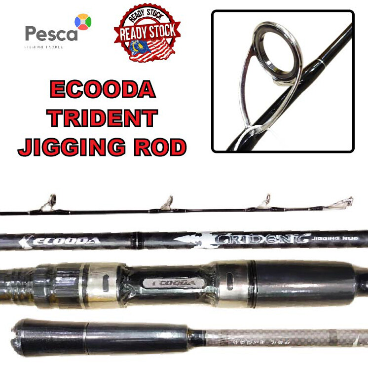 PESCA - ECOODA Trident Fishing Rod Length 5'3, 5'6, 5'8, 6'0 Feet PE 1-3/2-4/3-5/4-8 Spinning Rod Jigging Rod Joran Pancing Joran Jigging Ready Stock Malaysia