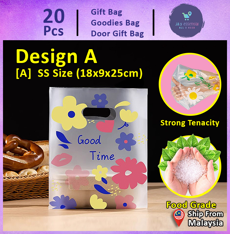 Gift Bag 20Pcs Goodies Good Time Premium Food Grade Quality Thicken Transparent Clear Plastic Bag (145) Wedding Thank You Snack Baking Packing Bag