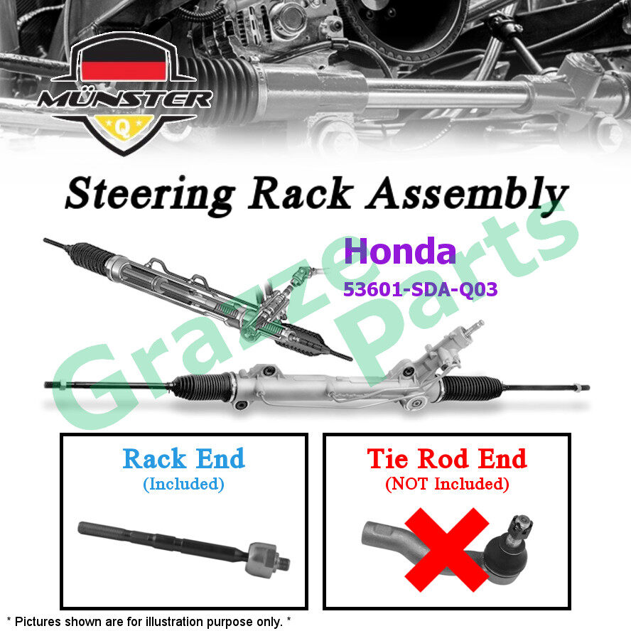 100% NEW - Münster Steering Rack Assy Assembly 53601-SDA-Q03 for Honda Accord SDA 2.0 2.4 Auto AT K2