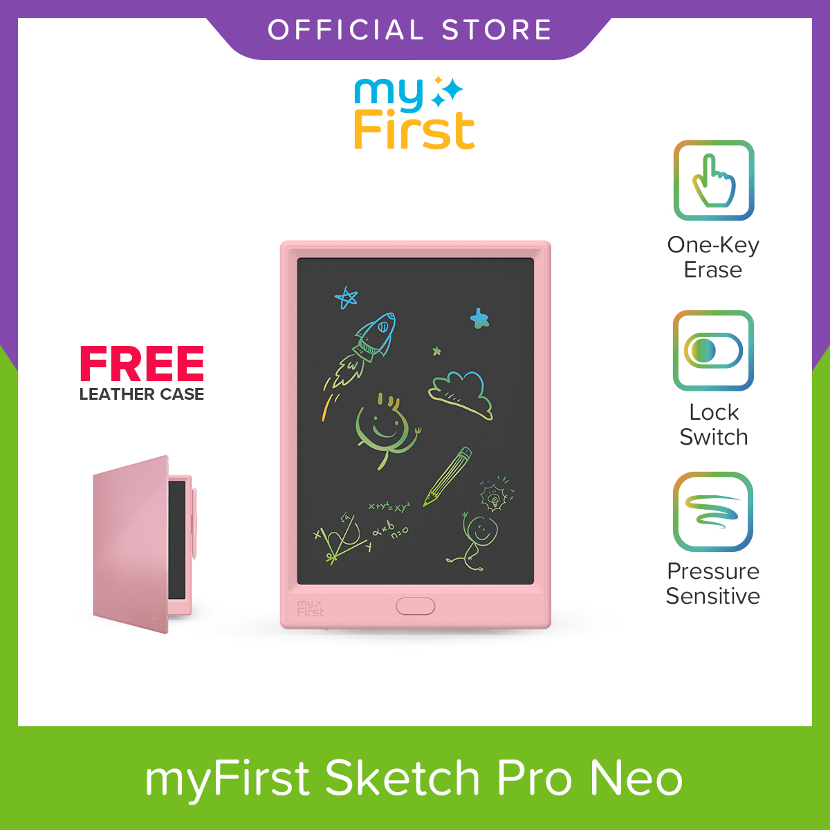 myFirst Sketch Pro NEO – 10” Color LCD Writing Tablet