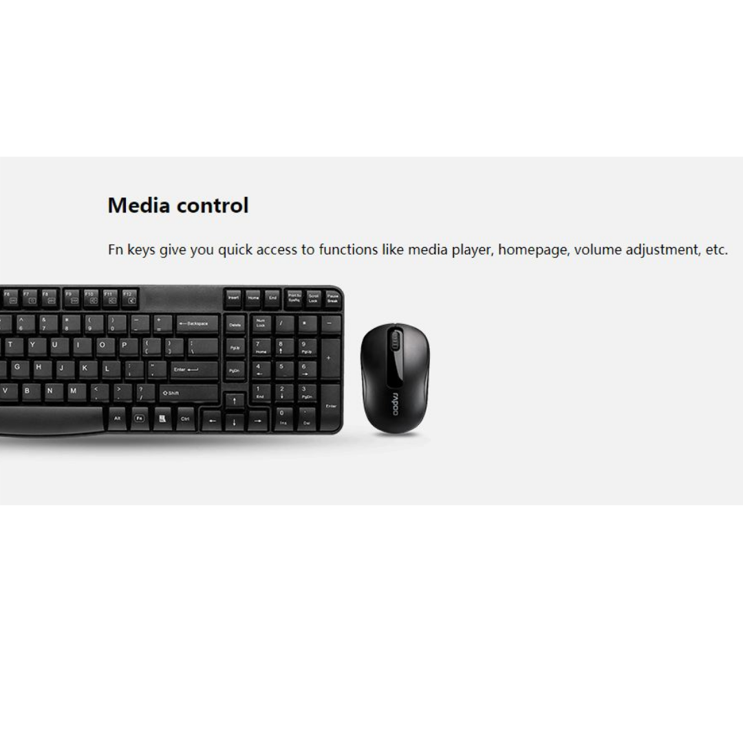 RAPOO X1800S Wireless Optical Mouse & Keyboard