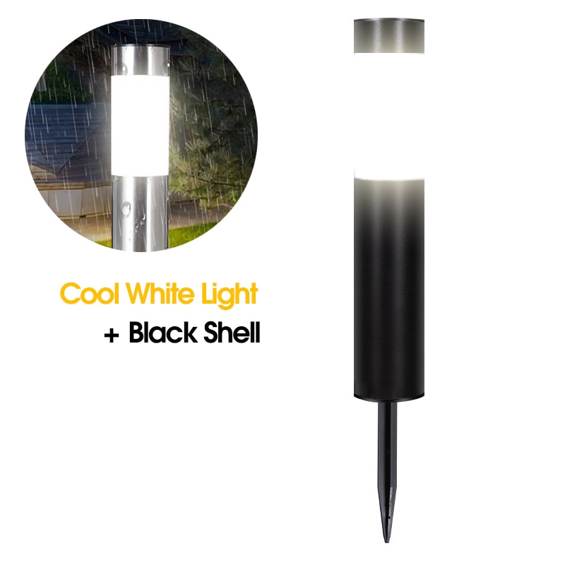 Garden Solar Light Stainless Steel Path Light Outdoor Landscape Light Gate Column Patio Yard Driveway Lawn Light