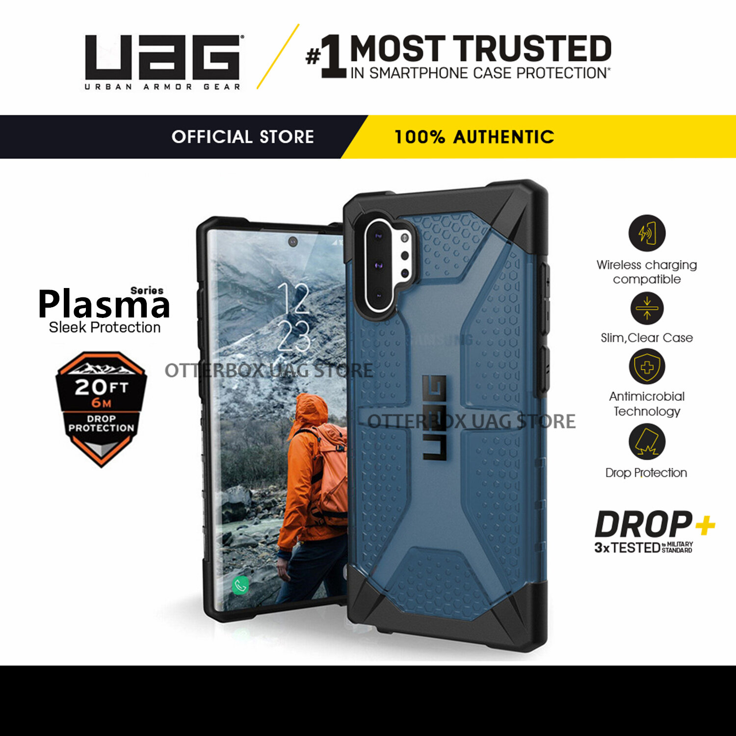 Ốp lưng UAG Plasma Cho Samsung Galaxy Note 10+ Plus / Galaxy Note 20 Ultra 5G