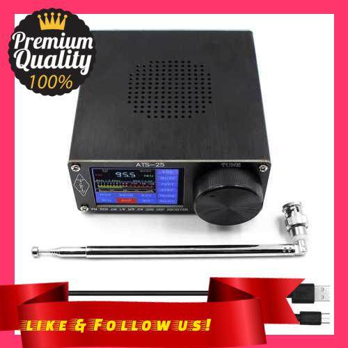 People's Choice Black Si4732 Aluminium Alloy All-Band Radio Receiver FM LW(MW SW) SSB 2.4 Inch Touch