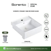 SORENTO Semi Recessed Basin SRTWB7528 Sinki tandas toilet basin ceramic wash basin
