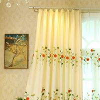 AnneyOneDecor Pastoral Embroidery Curtain for Kids Room Lovely Childrens Room Cartoon Curtains Living Bedroom Blackout Curtain