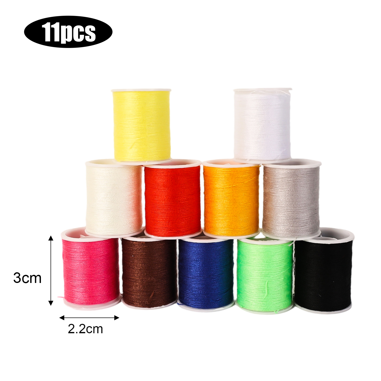 39Pcs Sewing Needles Set Large Eye Needles with Thread Multi Size Clothing Sewing Embroidery Cross Needle Kits Home DIY Manual Tools