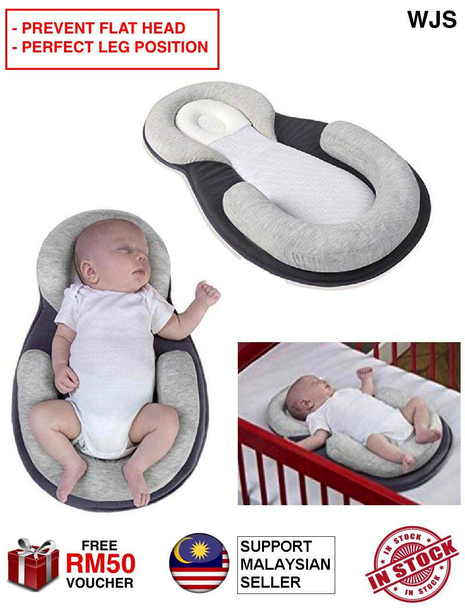 (PERFECT NEWBORN POSITIONING) WJS Baby Sleeping Pad Newborn Pad Pillow