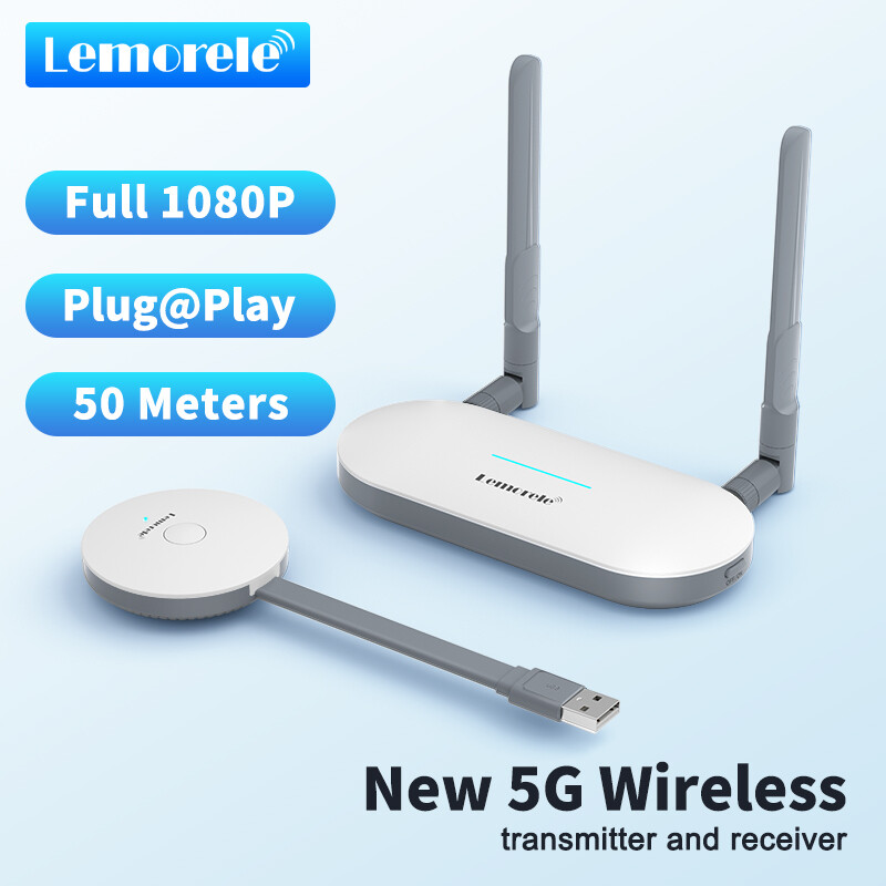 Lemorele G60 เครื่องส่งสัญญาณวิดีโอ USB ไร้สาย & ตัวรับสัญญาณ HDMI / VGA Extender อะแดปเตอร์แสดงผล Dongle สำหรับ Windows Macbook TV จอภาพโปรเจคเตอร์ PS3 / PS4 / PS5 สวิตช์ PC ราคา 2,899 บาท*ส่งฟรี