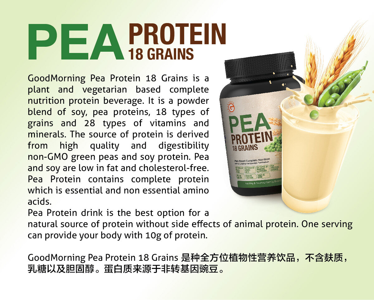 GoodMorning Pea Protein 1KG (Exp : June 2024 ?)