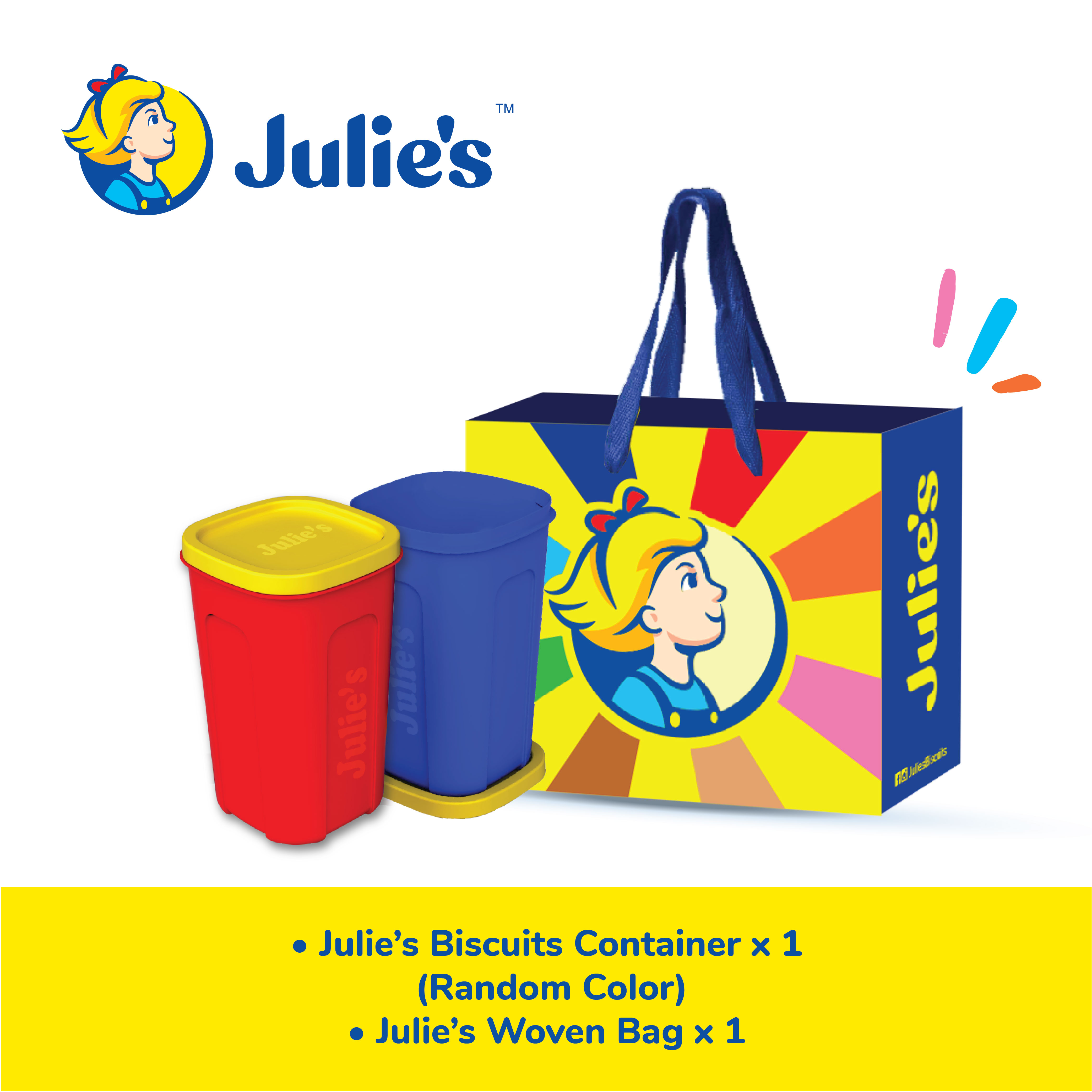 Julie's Season Greetings Combo + Free Biscuits Container & Woven Bag ( While Stock Last )