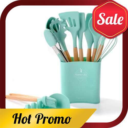11PCS Silicone Cooking Utensil Sets Nonstick Heat Resistance Cooking Utensil Set Cooking Tools Whisk Kitchen Tools Set (White)