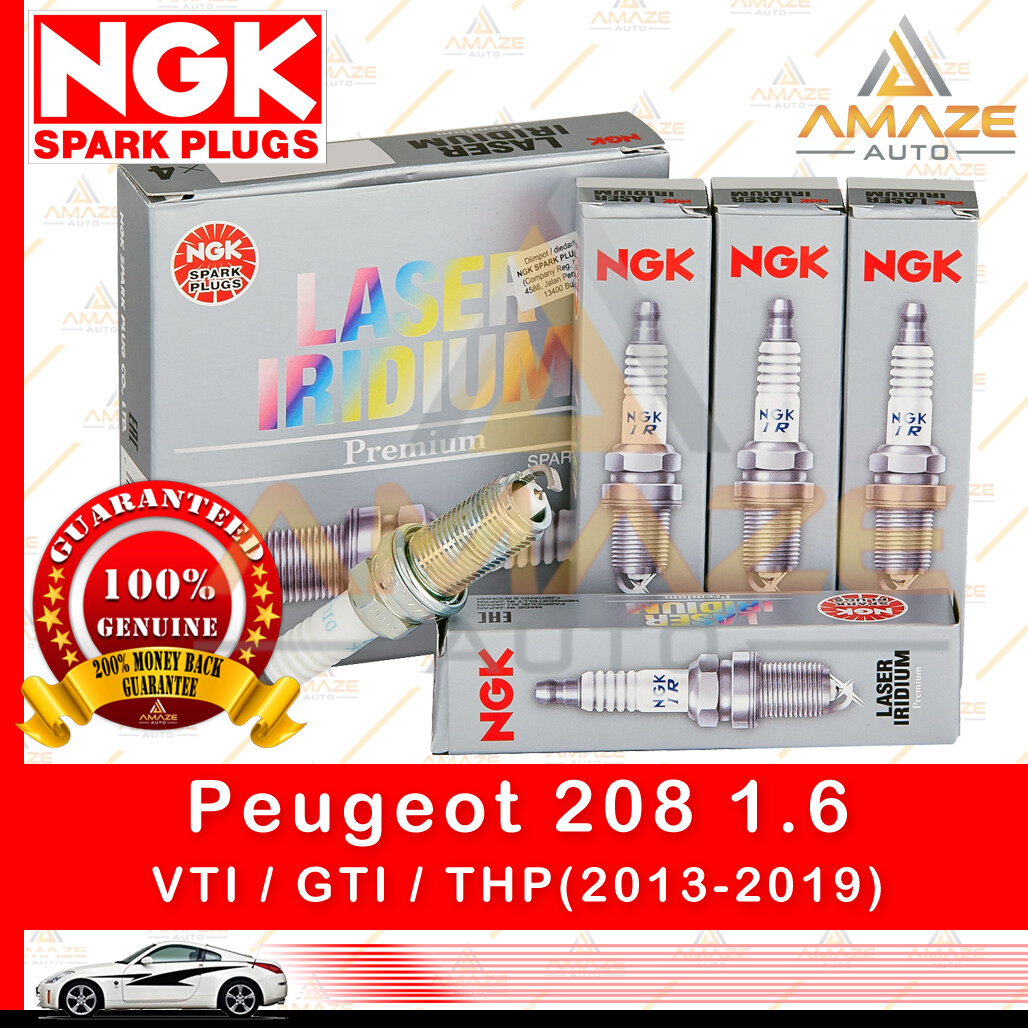 NGK Laser Iridium Spark Plug for Peugeot 208 1.6 VTI / GTI / THP (2013-2019) - Amaze Autoparts