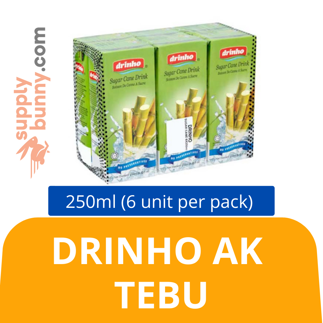 Drinho AK Tebu 250ml (6 unit per pack) 顶好甘蔗饮料 PJ Grocer Minuman Tebu