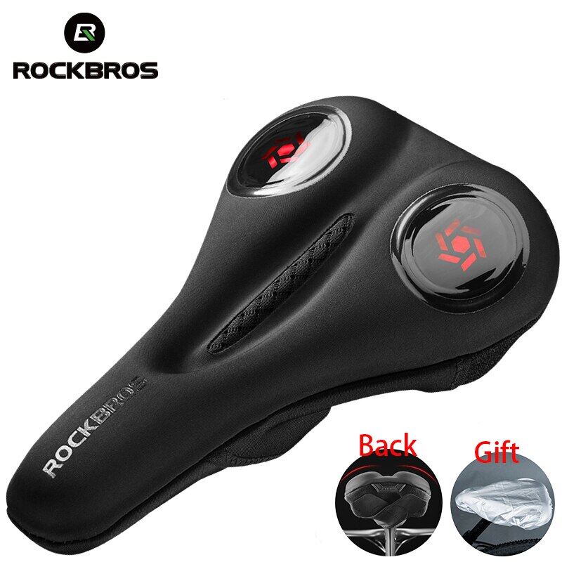 Rockbros bọc yên xe đạp leo núi bọc yên xe gel silicone lỏng phụ kiện yên xe đạp mềm mại thoải mái thoáng khí rỗng
