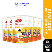[Bundle of 6] Lifebuoy Antibacterial Body Wash Lemon Fresh Refill Pack 800ml