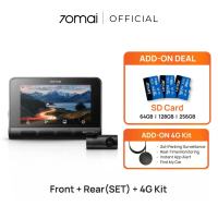 70mai A800SE Dashcam 4K Resolution + HDR | Upgraded 4G Connectivity | Built-in GPS & ADAS | Supercapacitor | Dual-Channel Recording | Buffered Emergency Recording | App Control