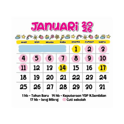 MINI WALL CALENDAR KAWAII CUTE 2026 GIFT NEW YEAR FRIEND