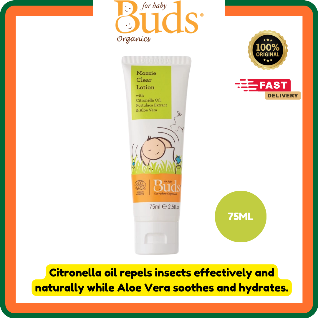 Buds Everyday Organics Mozzie Clear Lotion | 75ML | EXP: 04/29