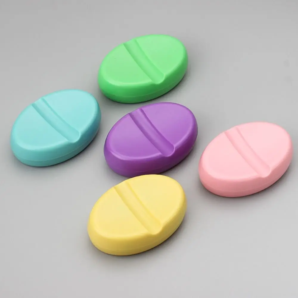 Home Useful DIY Oval Round Shape Magnetic Needle Pin Cushion Pincushion Box Suction Needle Box DIY Sewing Tool Accessories