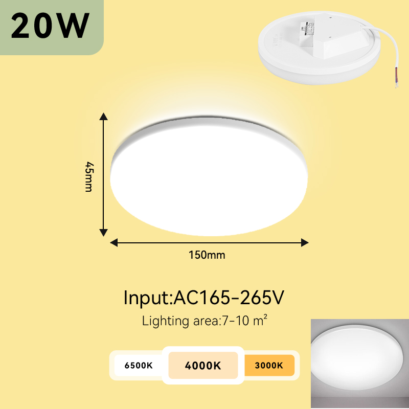Led Ceiling Light Ultra Thin Lampu Modern LED Light Surface Mounted 220V-240V Led Downlight Ceiling Modern Round Lamp for Home Living Room Bedroom
