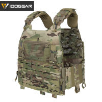 IDOGEAR LSR Tactical Vest MOLLE Quick Release Buckle Tactical Plate Carrier with Side Mag Pouch YKK Zipper 3318