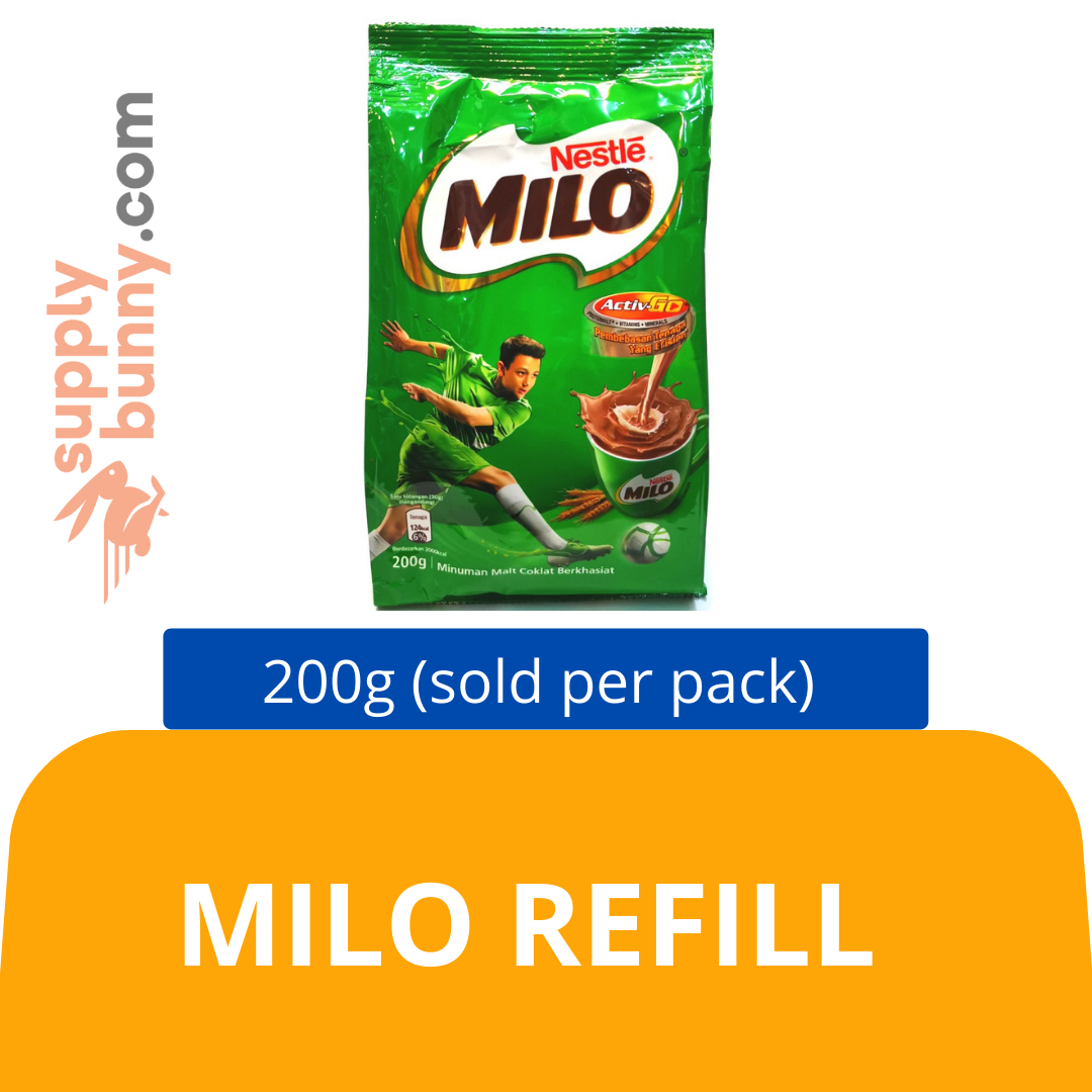 Milo Refill  200g (sold per pack) 速溶雀巢美祿包 PJ Grocer Milo Isi Semula