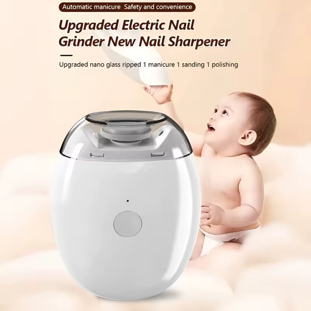 High-end 2 IN 1 Electric Nail Clipper Cutter With LED Light Automatic Nail Grinder Trimmer For Baby Adult Mini Manicure Tools Nail Care