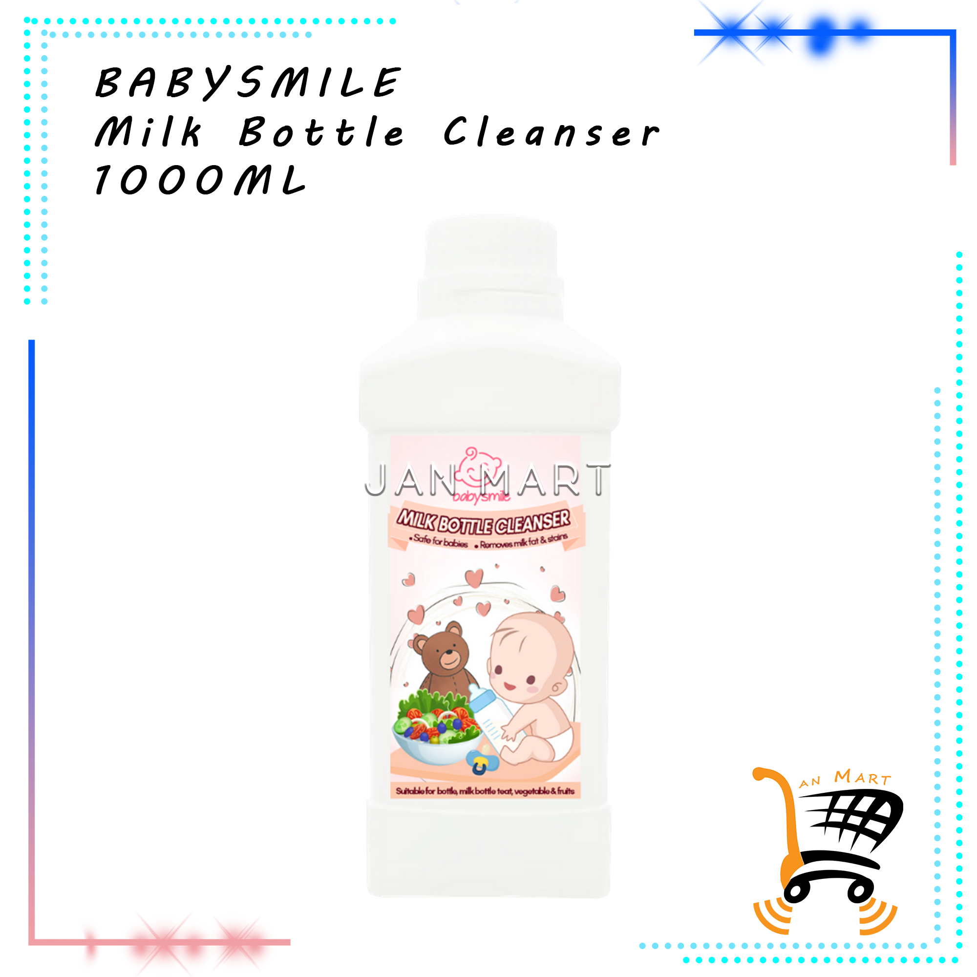BABYSMILE Milk Bottle Cleanser 1000ML