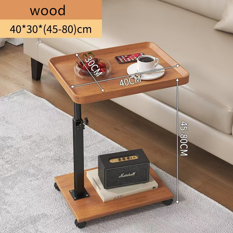 Mobile Coffee Table With Adjustable Height Sofa Bedroom Bedside Small Coffee Table Side Table