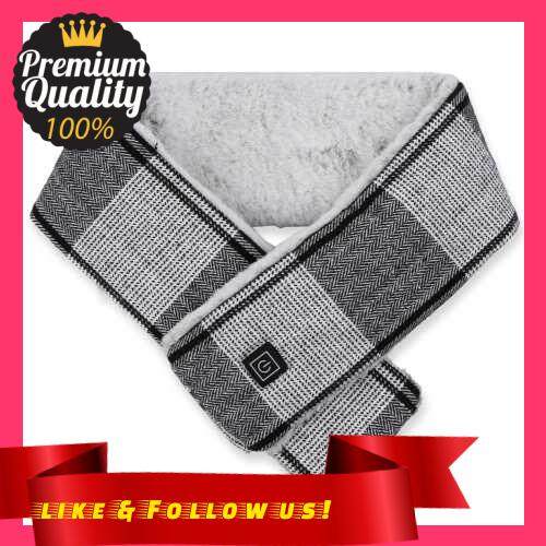 People's Choice Heated Scarf for Women USB Electric Heating Scarf Heated Neck Wrap Neck Warmer for Men (Black)