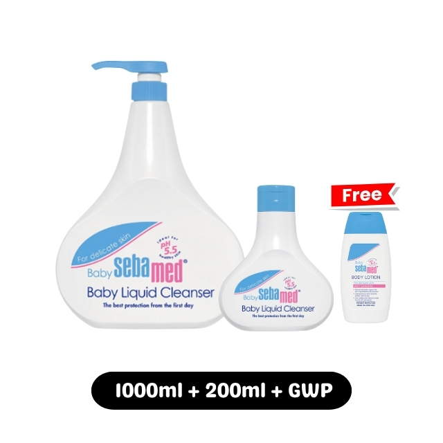SEBAMED BABY LIQUID CLEANSER 200ML / 500ML / 1000ML