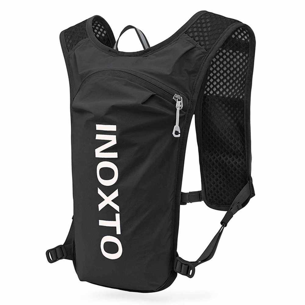 5L Outdoor Running Backpack Bicycle Backpack Sports Vest Ultralight Riding Bag Women Men Breathable Jogging Sport Backpack For Camping Hiking Cycling Sport Bag (Black & White)