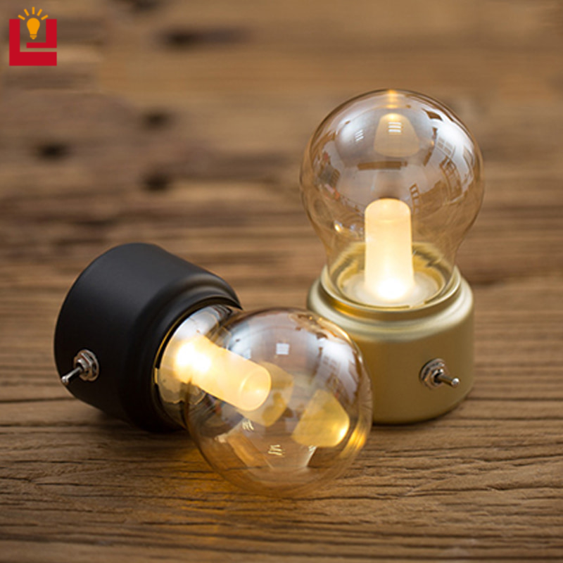 Đèn bàn di động nhỏ gọn B & S LED, đèn ngủ sạc USB có tuổi thọ pin dài