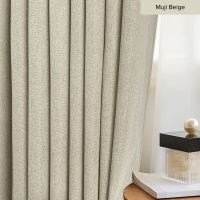 KKBS CURTAIN Mizuka Langsir 100% Fully Blackout Plain Siap Jahit Cangkuk & Ring Page 2 (Mizuka Ready Made Fully Blackout Curtain Hook & Eyelet)
