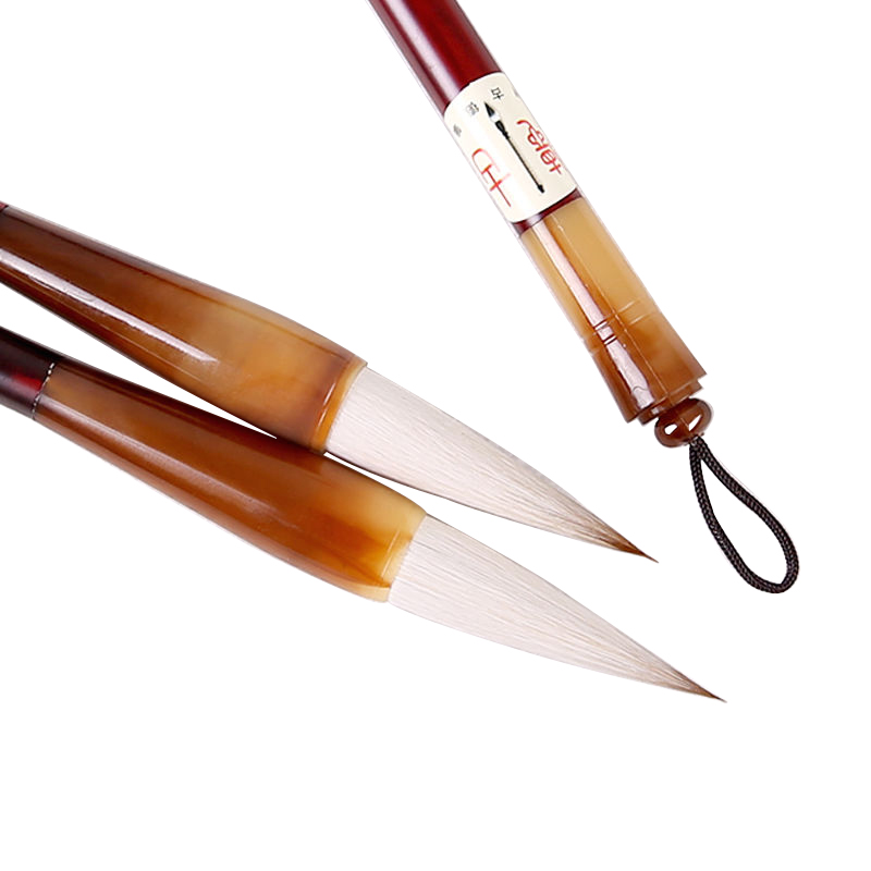 专业级中楷兼毫毛笔初学书法欧楷行书颜体毛笔Chinese Calligraphy Brush Wolf & Sheep Hair for Beginner and Specialist