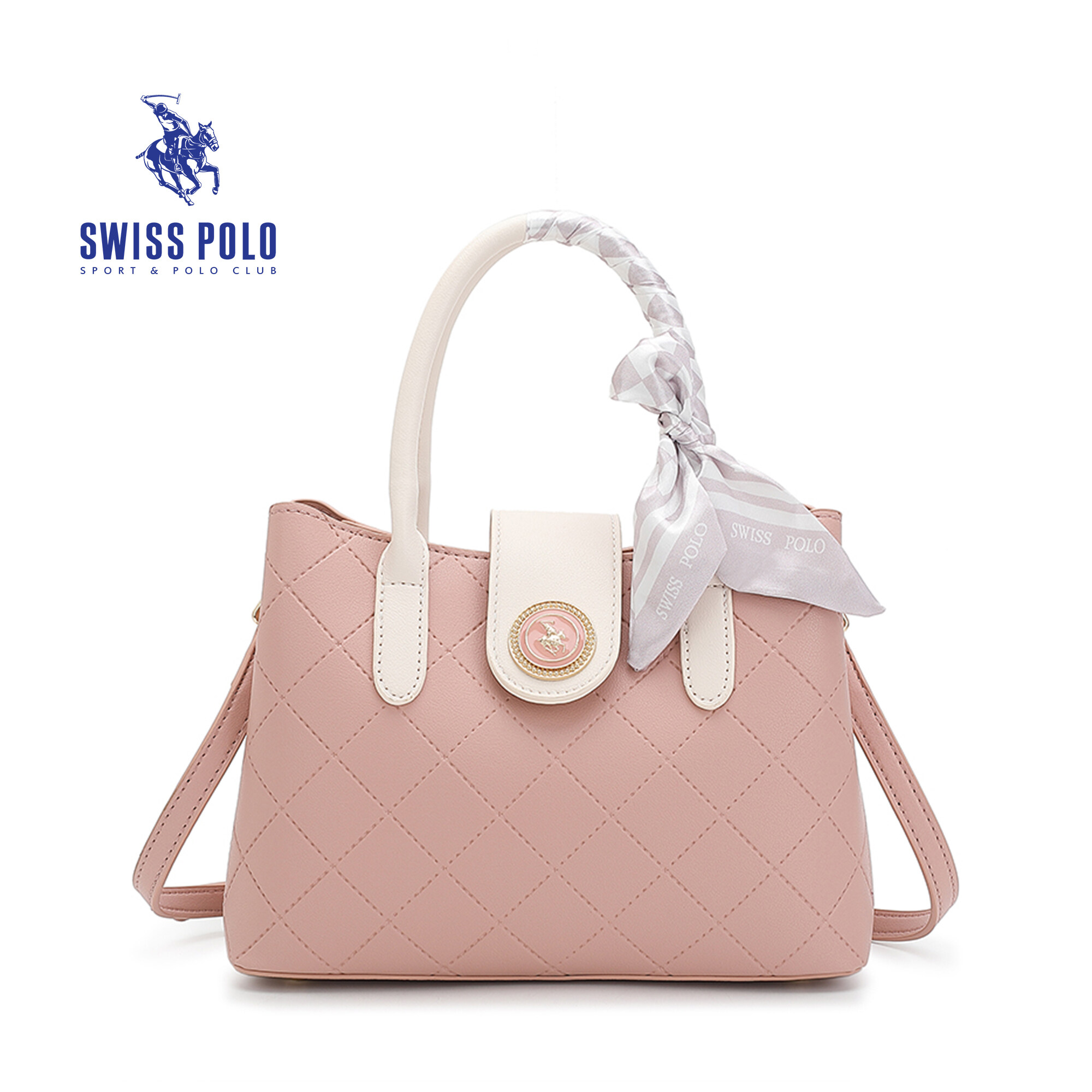 SWISS POLO Ladies Top Handle Sling Bag HHH 3135-2 PINK