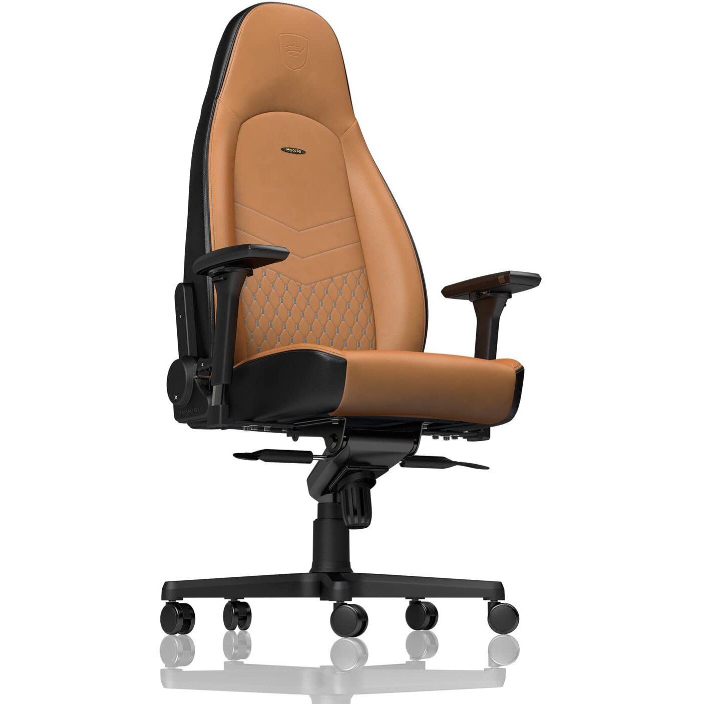 NOBLECHAIRS ICON Gaming Chair Full Leather Premium Gaming Seat NBLICNRL