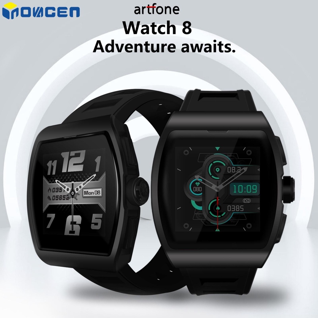 INOVAGEN ARTFONE WATCH 8 Smart Watch Support Android/iOS,Heart Rate/Blood oxygen saturation Monitor,Touchscreen 15 Days Battery Life ราคา 531 บาท*ส่งฟรี