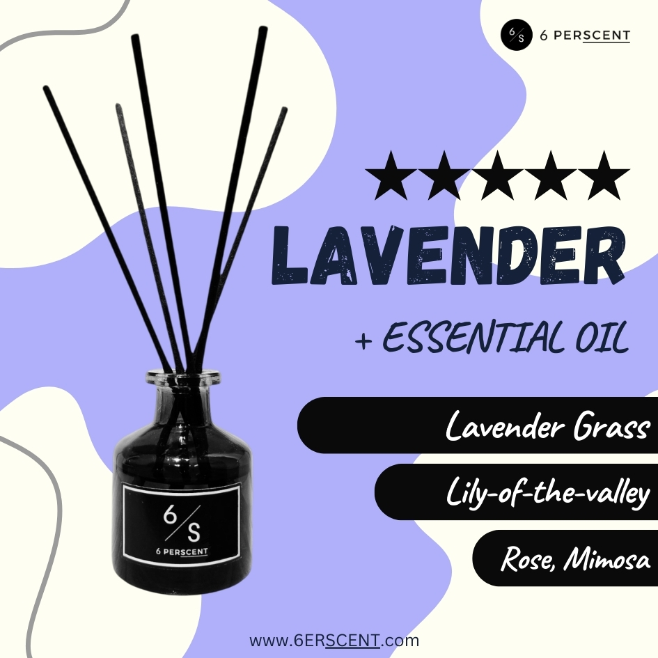6 Perscent 5 Star hotel Scent Aromatherapy Essential Oil Reed Diffuser (50ml)