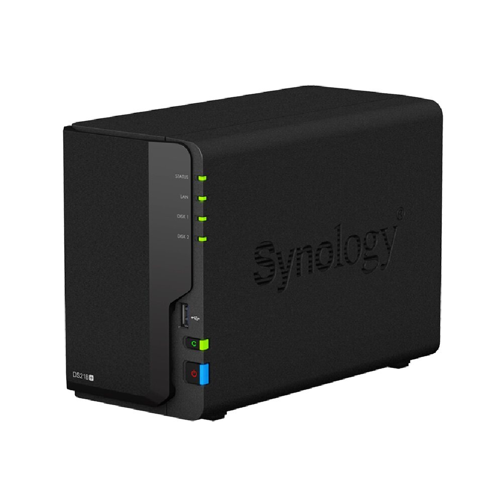 Synology Enclosure 2-BAYS/Intel Celeron J3355/DC 2.0GHz/2GB NAS (DS218+)