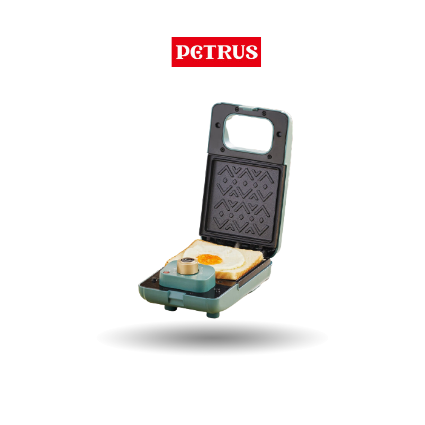 Petrus Sandwich Machine | Non-Stick Coating | Double-Side Heating | Knob Control