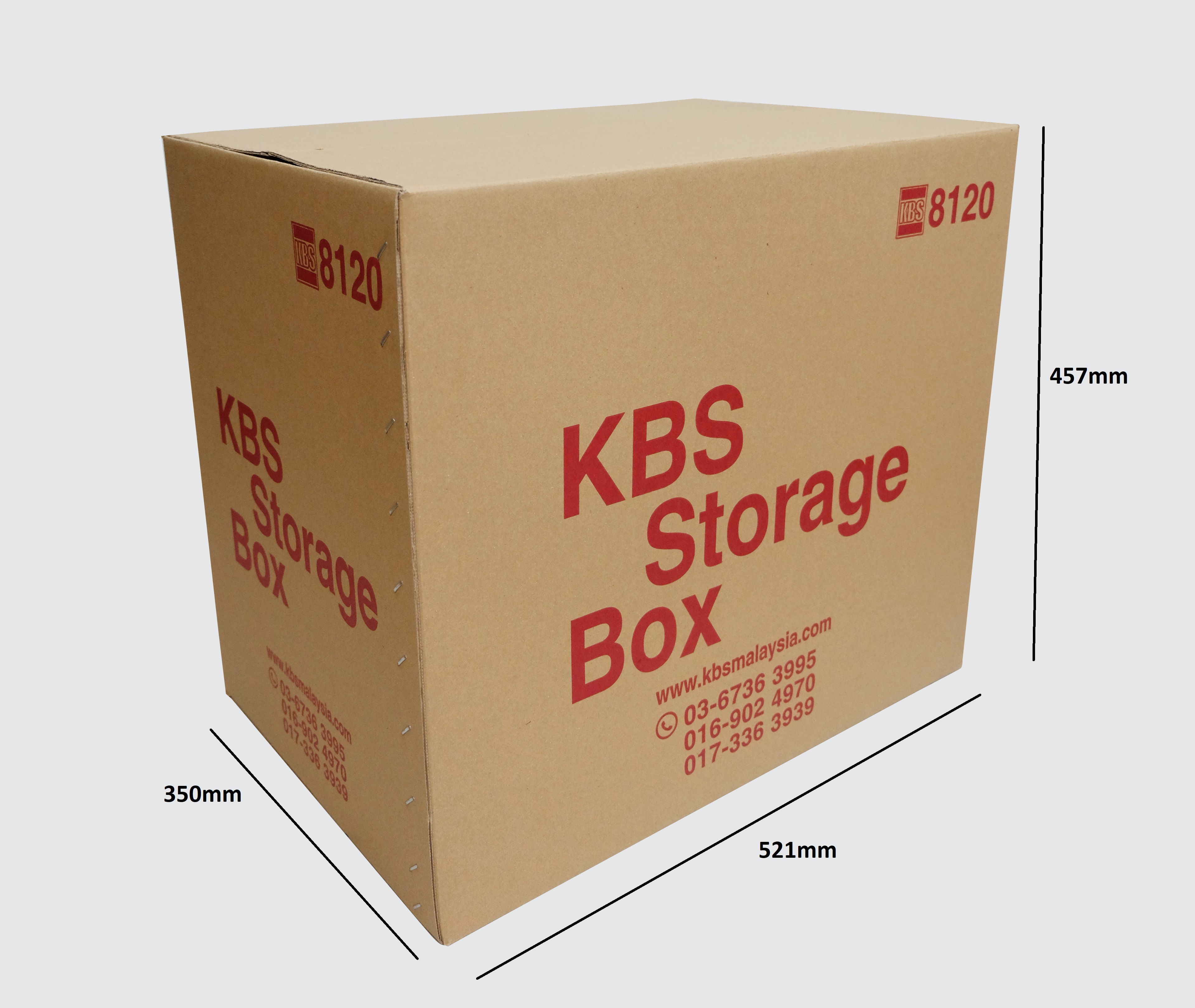 KBS Storage Box Cardboard Packing Box 350 x 521 x 457mm