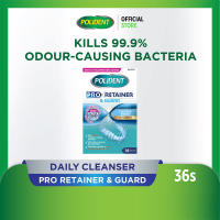 Polident Pro Retainer & Guard Cleanser Kill Bacteria & Remove Stain for Fresher Breath (1 x 36s)