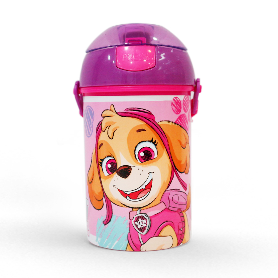 Kidztime x Children Kids 450ml Pop Up Straw Water Bottle Sipper Bottle Cocomelon Paw Patrol