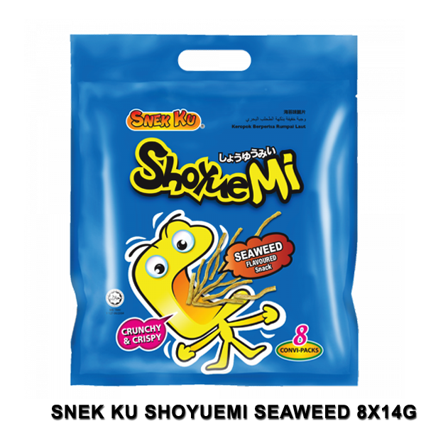 Snek Ku Shoyuemi - Seaweed Flavour Snack 112g(8x14g)