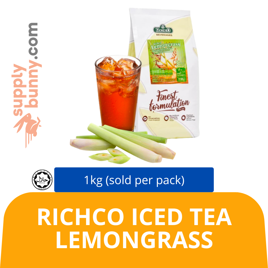 RichCo Iced Tea Lemongrass 1kg (sold per pack) RichCo