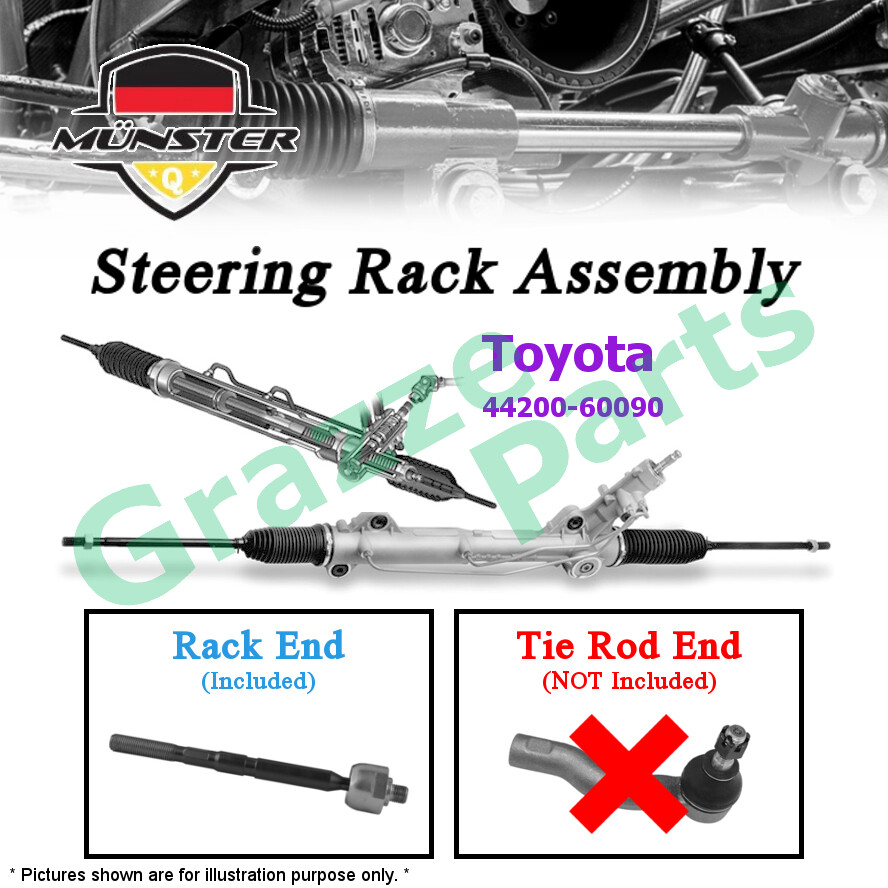 100% NEW Münster Steering Rack Assy Assembly 44200-60090 for Toyota Land Cruiser Prado 4.7 UZJ100 Au